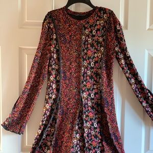 ZARA Floral Long Sleeves Dress M